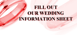Wedding information Sheet